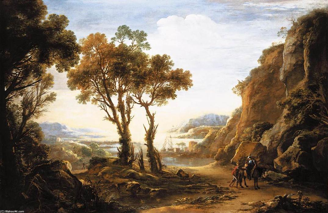 Evening Landscape — Салватор Роса