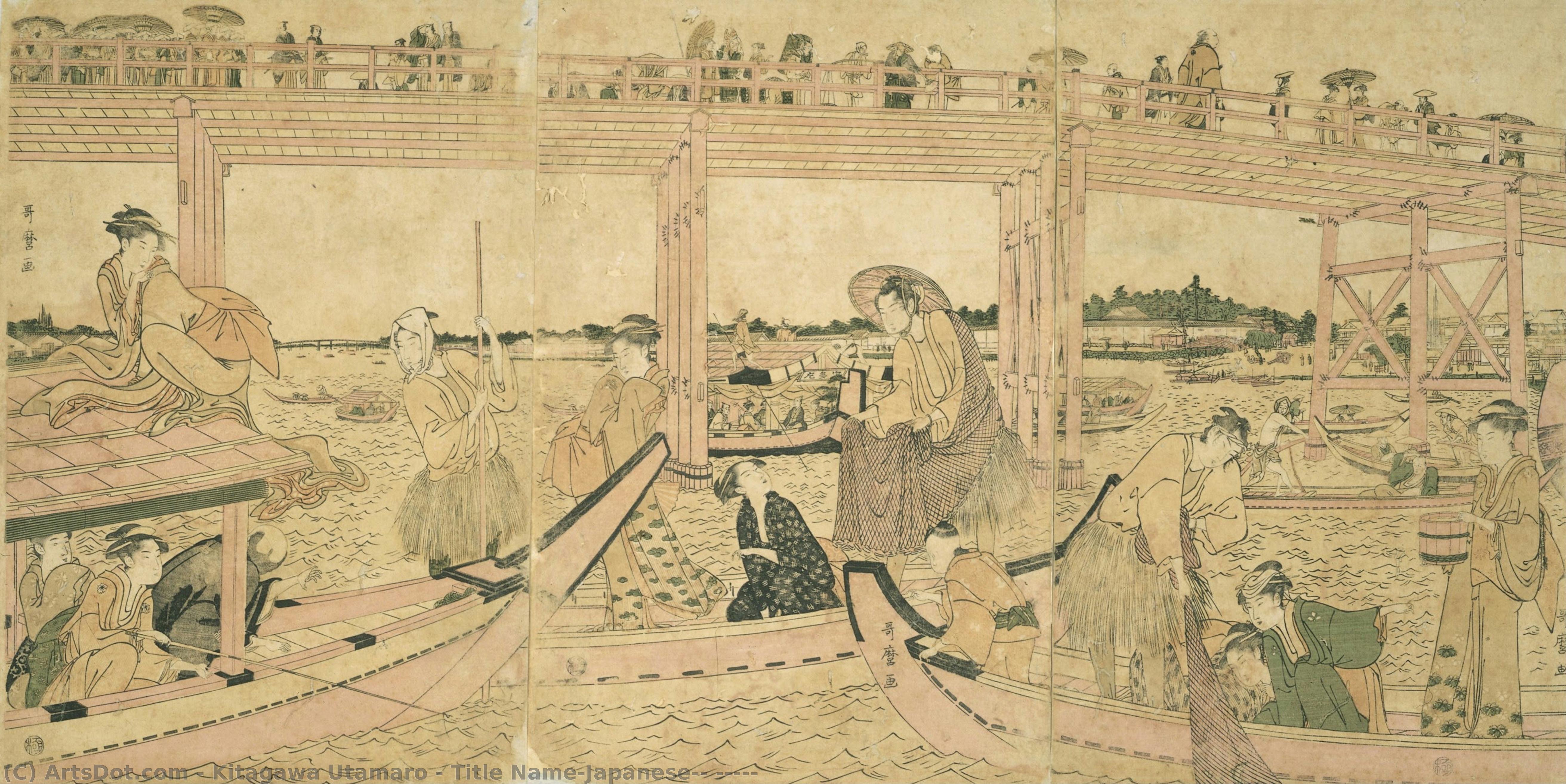 Title Name(japanese): 隅田川舟遊 — Kitagawa Utamaro