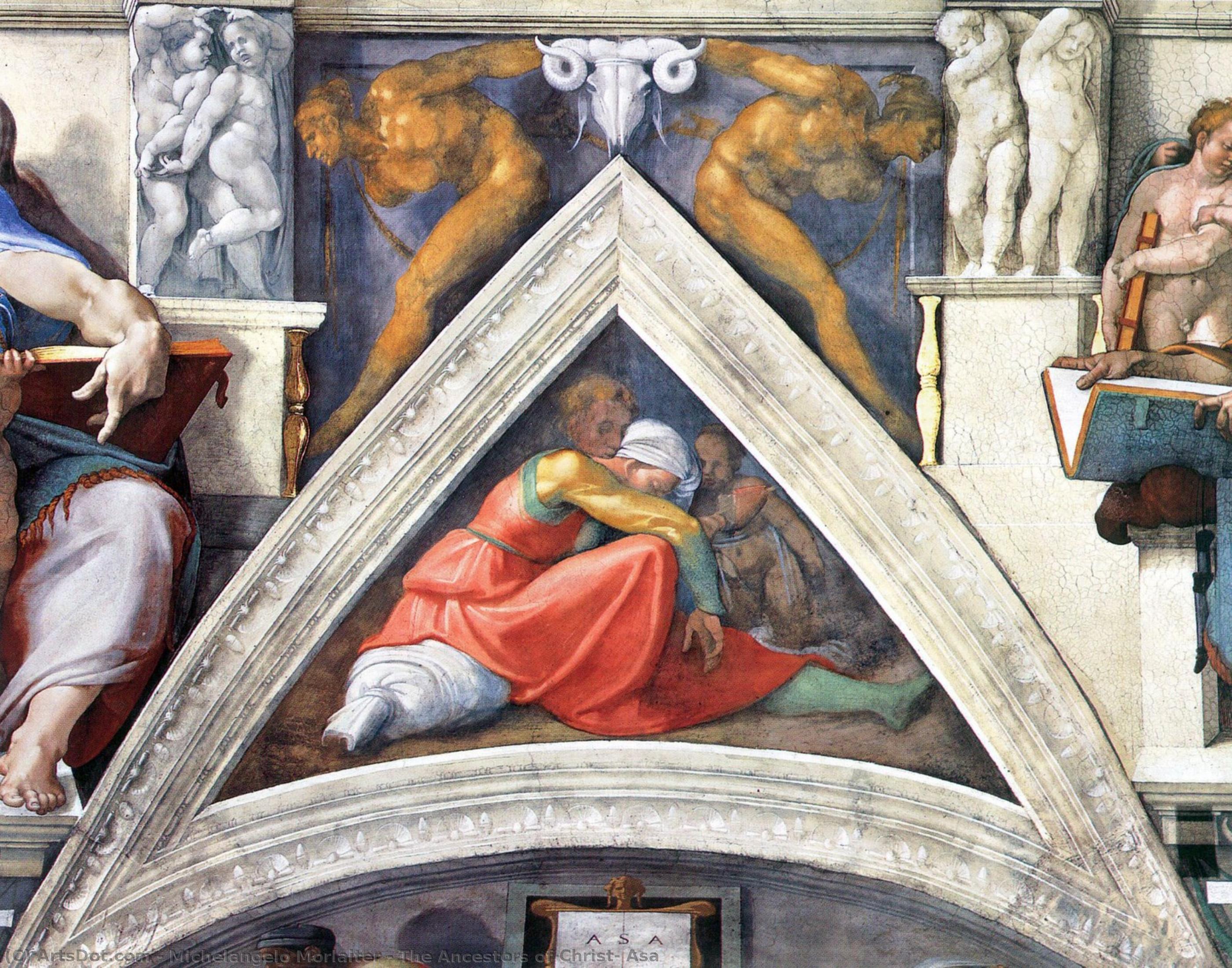 The Ancestors Of Christ: Asa — Michelangelo Morlaiter