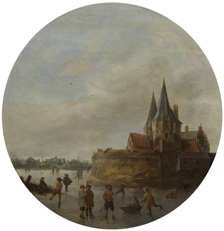 Skating Scene Before The Noordenpoort, Hoorn — Jan Josephszoon Van Goyen