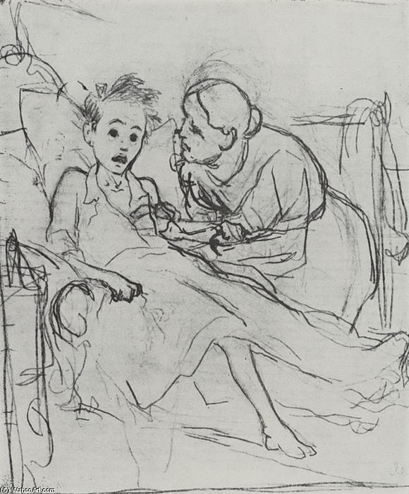 Mother With Sick Child — Vasily Grigoryevich Perov