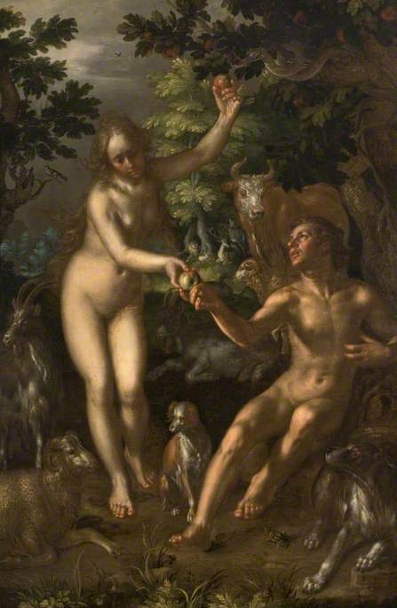 The Temptation Of Adam And Eve — Joachim Anthonisz Wtewael