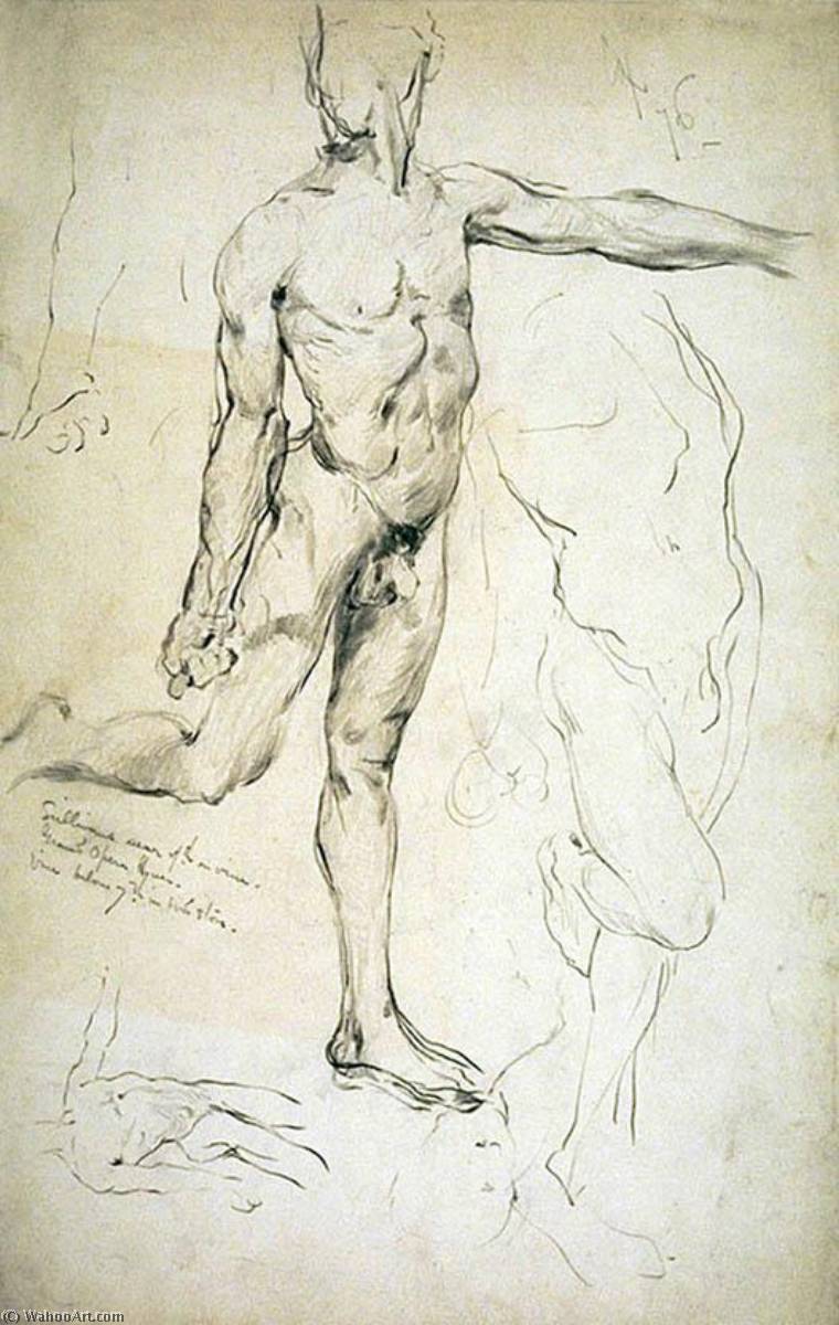 (untitled) (studies Of Male Nudes) — Kenyon Cox