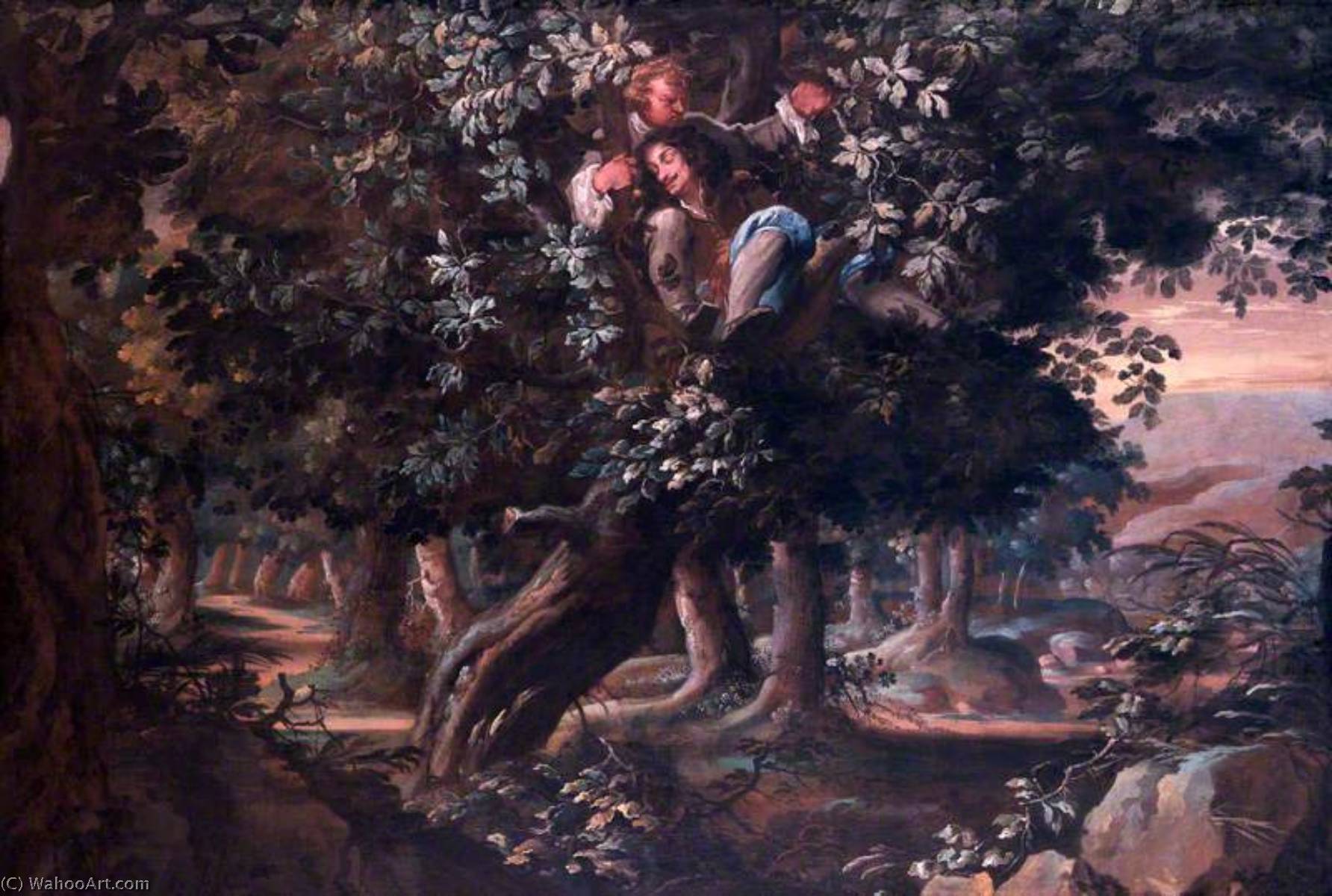 King Charles Ii And Colonel William Carlos In The Royal Oak — Isaac Fuller
