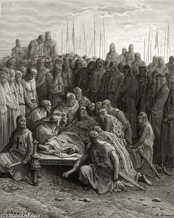 Death Of Baldwin I The Latin King Of Jerusalem — Paul Gustave Doré