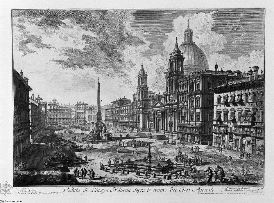 View Of The Piazza Della Rotonda — Giovanni Battista Piranesi