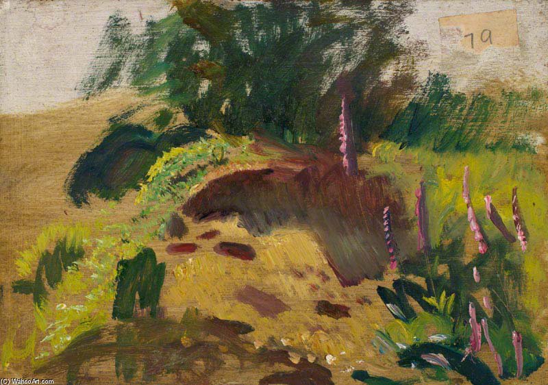 A Landscape With Foxgloves — Sir Alfred James Munnings