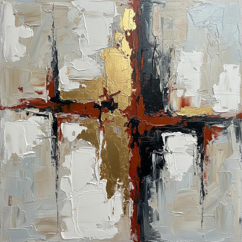 Fragmented Monolith: A Singular Study In Gilded Earth And Structural Chaos — Christian Noiret