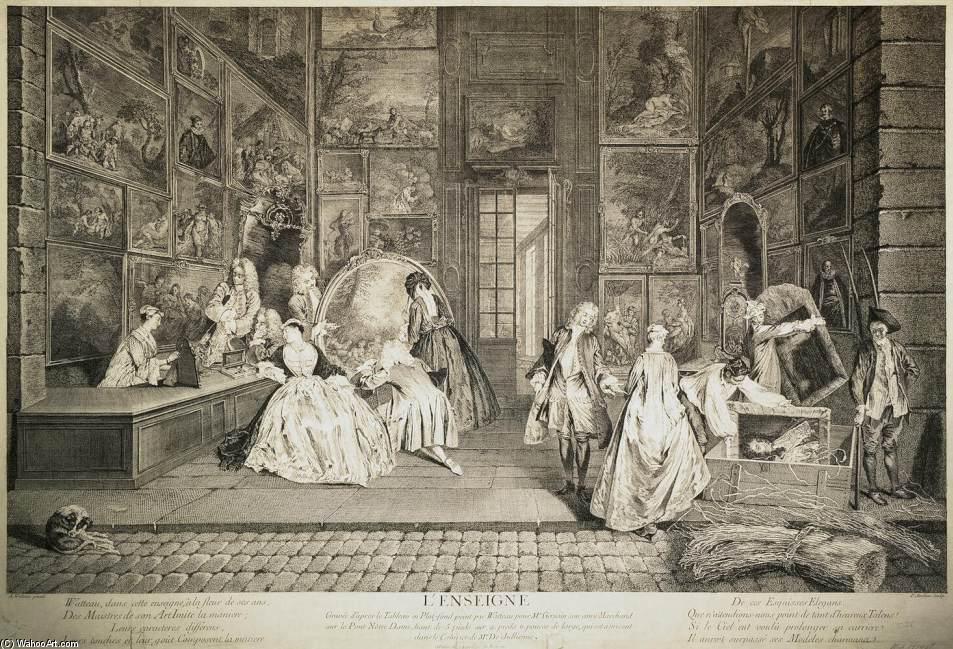 The Signboard Of The Gersaint Gallery — Pierre Alexandre Aveline