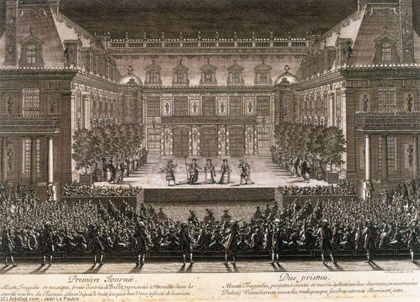 Performance Of Alceste In 1674 — Jean Le Pautre