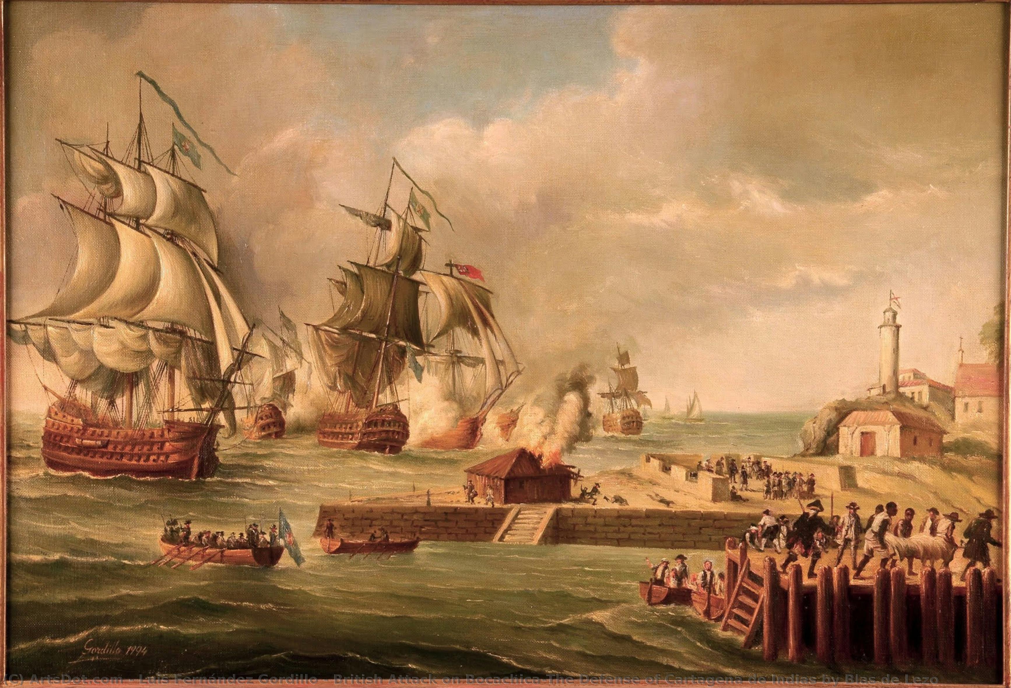 British Attack On Bocachica—the Defense Of Cartagena De Indias By Blas De Lezo — Luis Fernández Gordillo