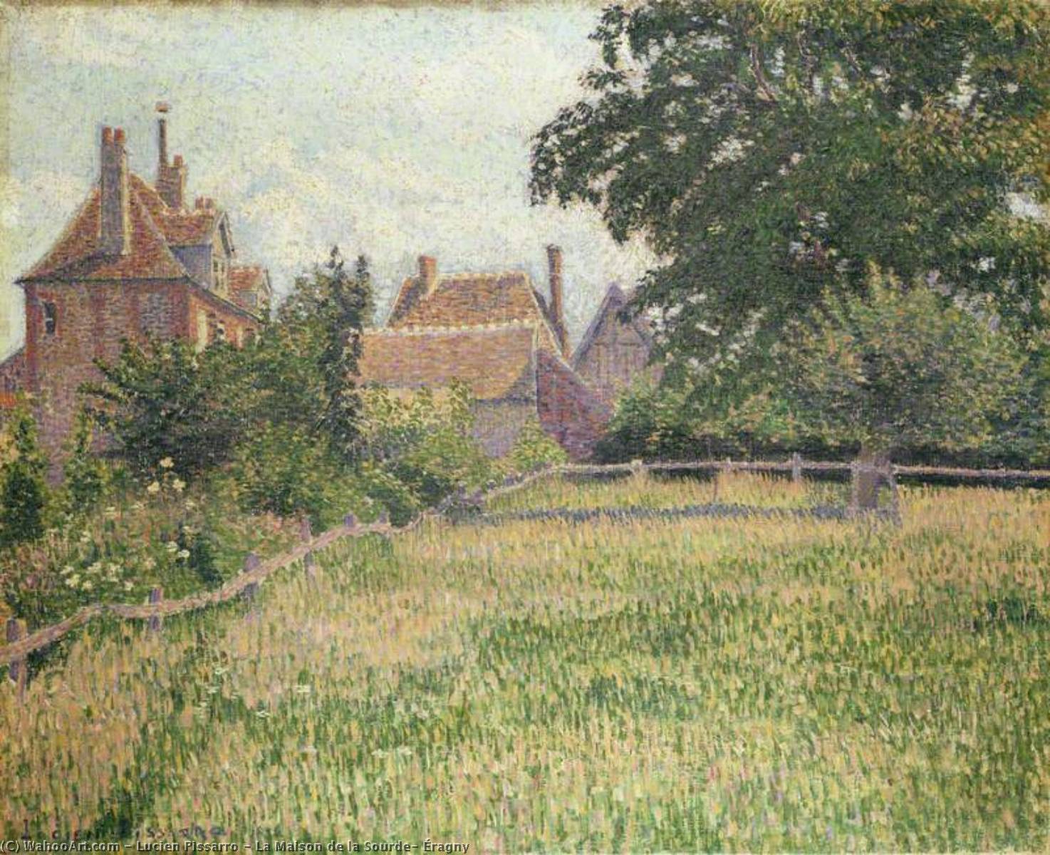 La Maison De La Sourde, Éragny — Lucien Pissarro