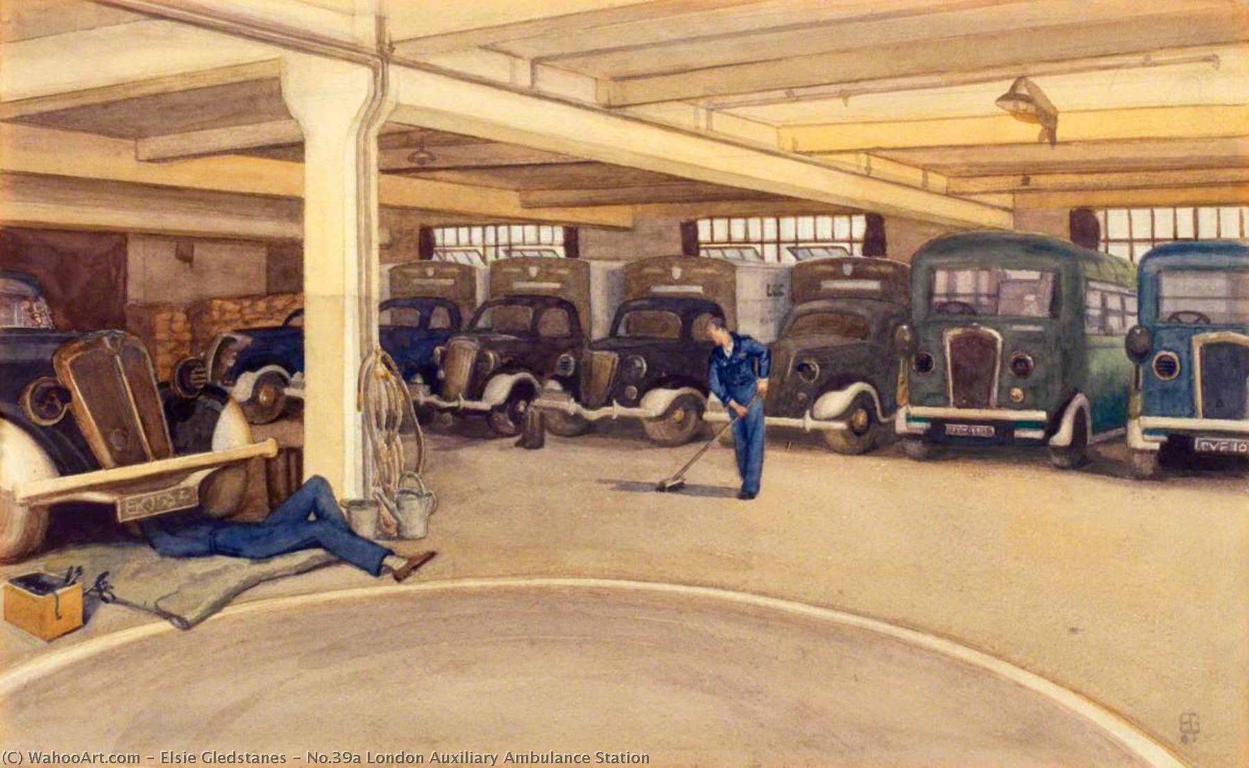 No.39a London Auxiliary Ambulance Station — Elsie Gledstanes