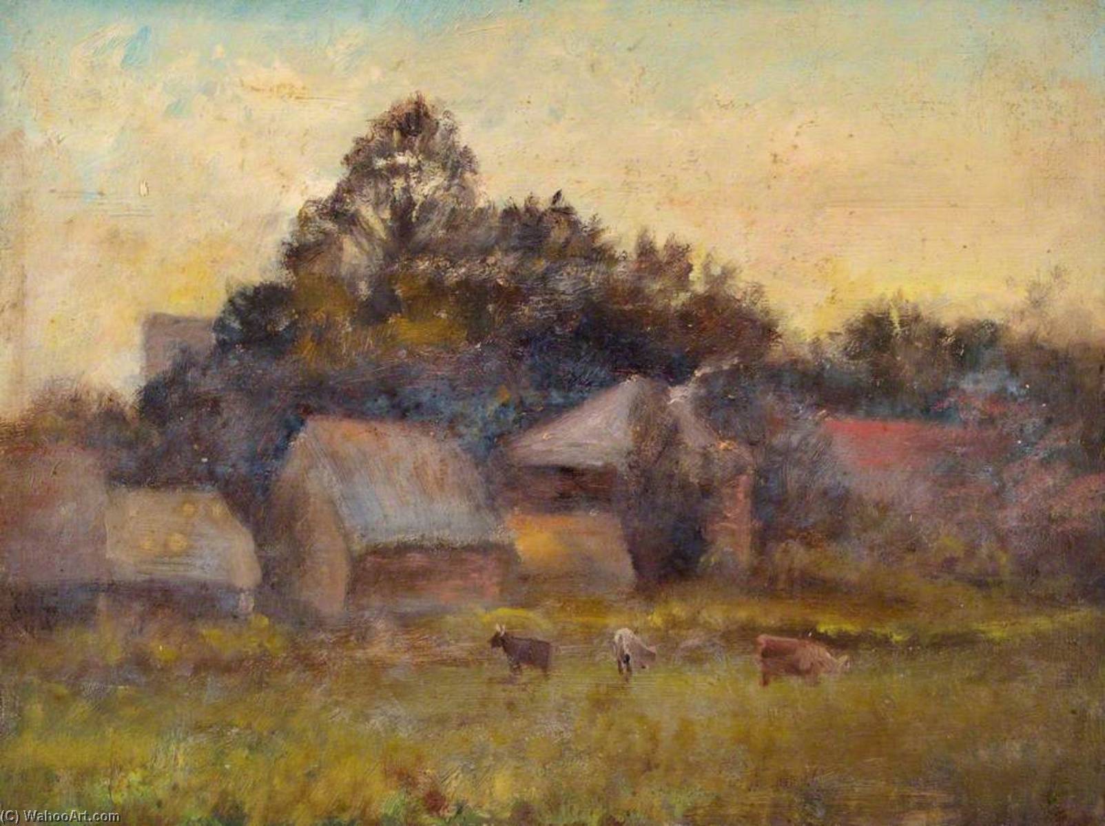Evening At Croham Farm, Croydon, Surrey — William Henry Hope