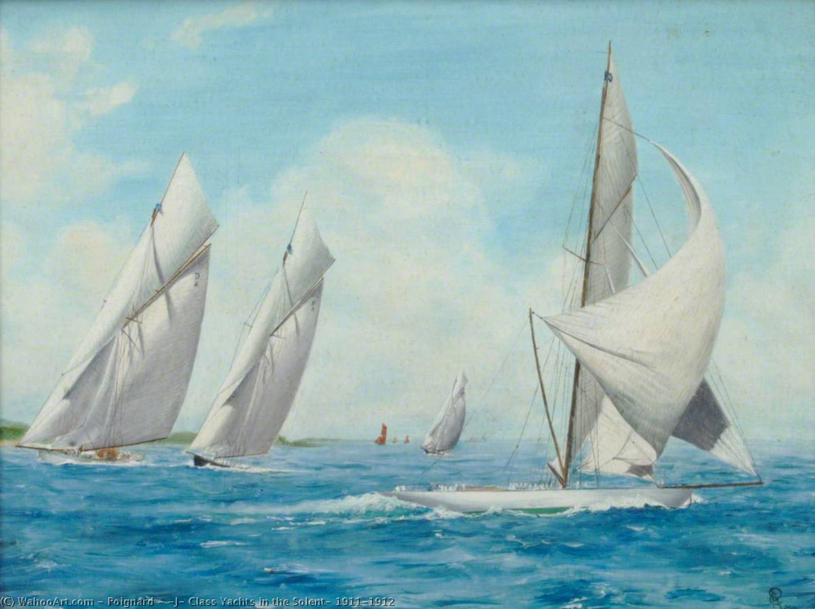 'j' Class Yachts In The Solent, 1911–1912 — Poignard