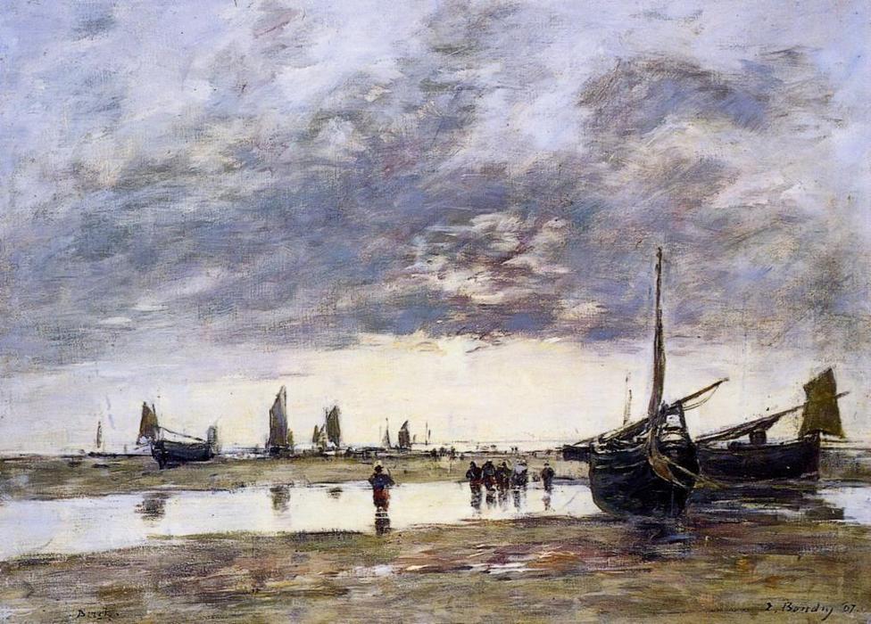 Low Tide At Berck — Eugène Louis Boudin