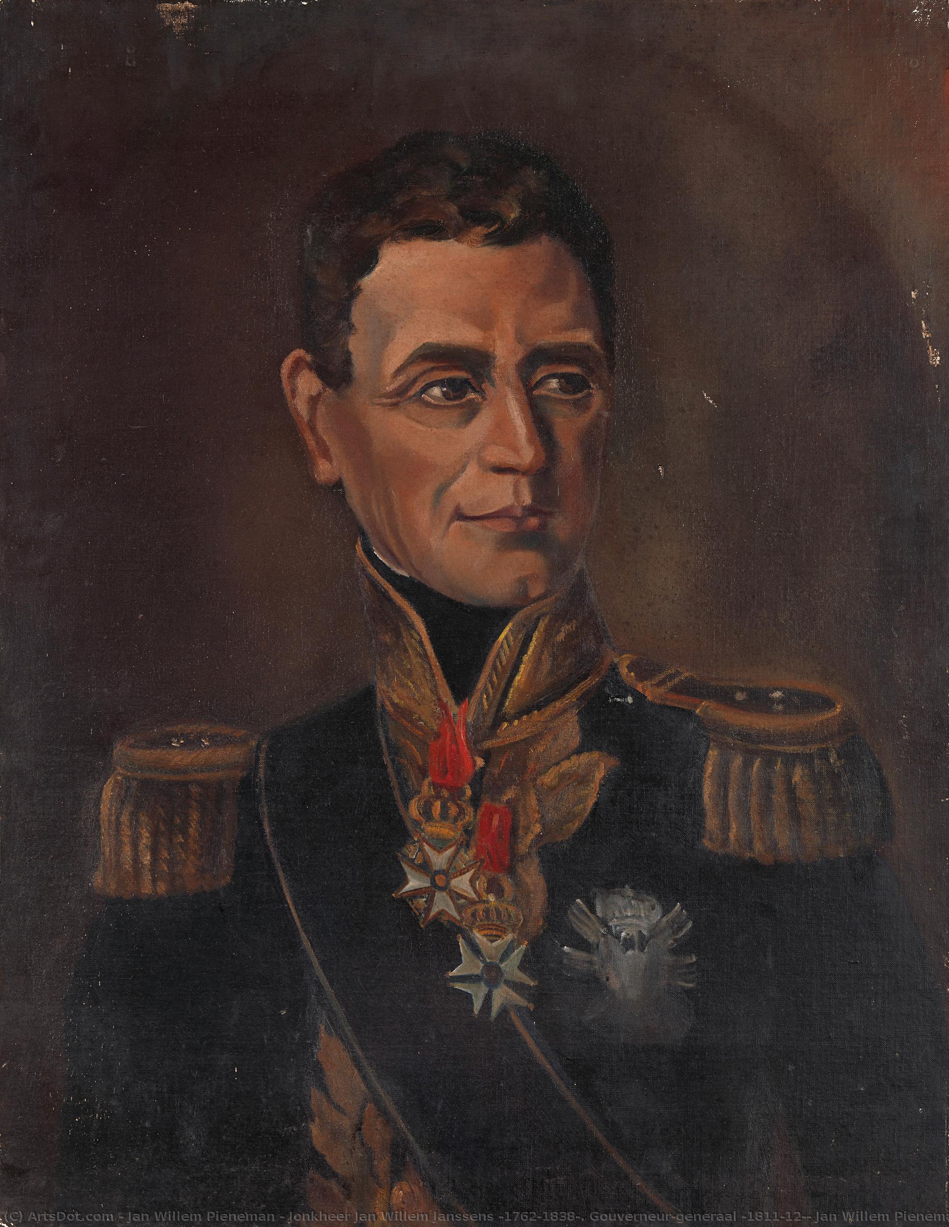Jonkheer Jan Willem Janssens (1762-1838). Gouverneur-generaal (1811-12), Jan Willem Pieneman (copy After), 1815 - 1900 — Jan Willem Pieneman