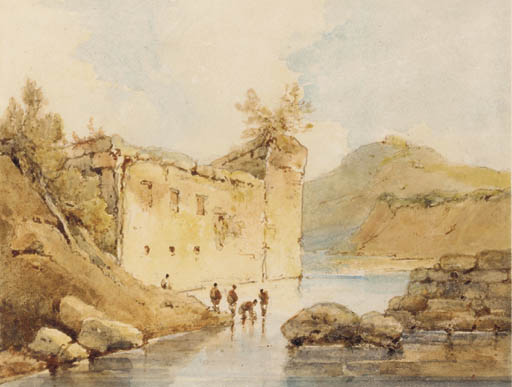 Figures Bathing, Bengal — George Chinnery