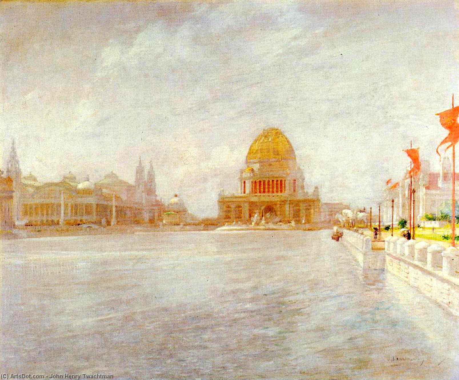 Court Of Honor, World's Columbian Exposiition — John Henry Twachtman