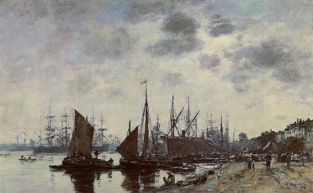Bordeaux, Bacalan, View From The Quay — Eugène Louis Boudin