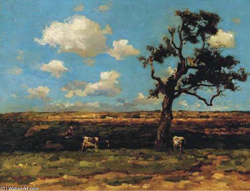 Cows In A Summer Meadow — Wilhelmus Hendrikus Petrus Johannes Zwart