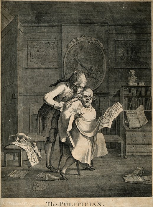 A French Hair-dresser — Samuel Hieronymous Grimm