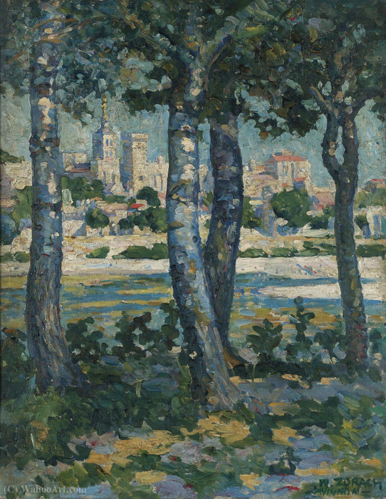 Along The Rhone, Avignon, (1910) — William Zorach