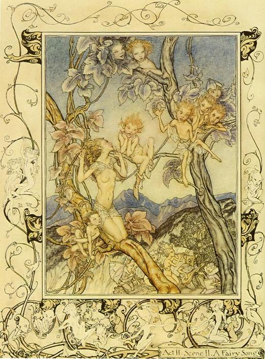 A Midsummer Night's Dream Fairy Songs — Arthur Rackham