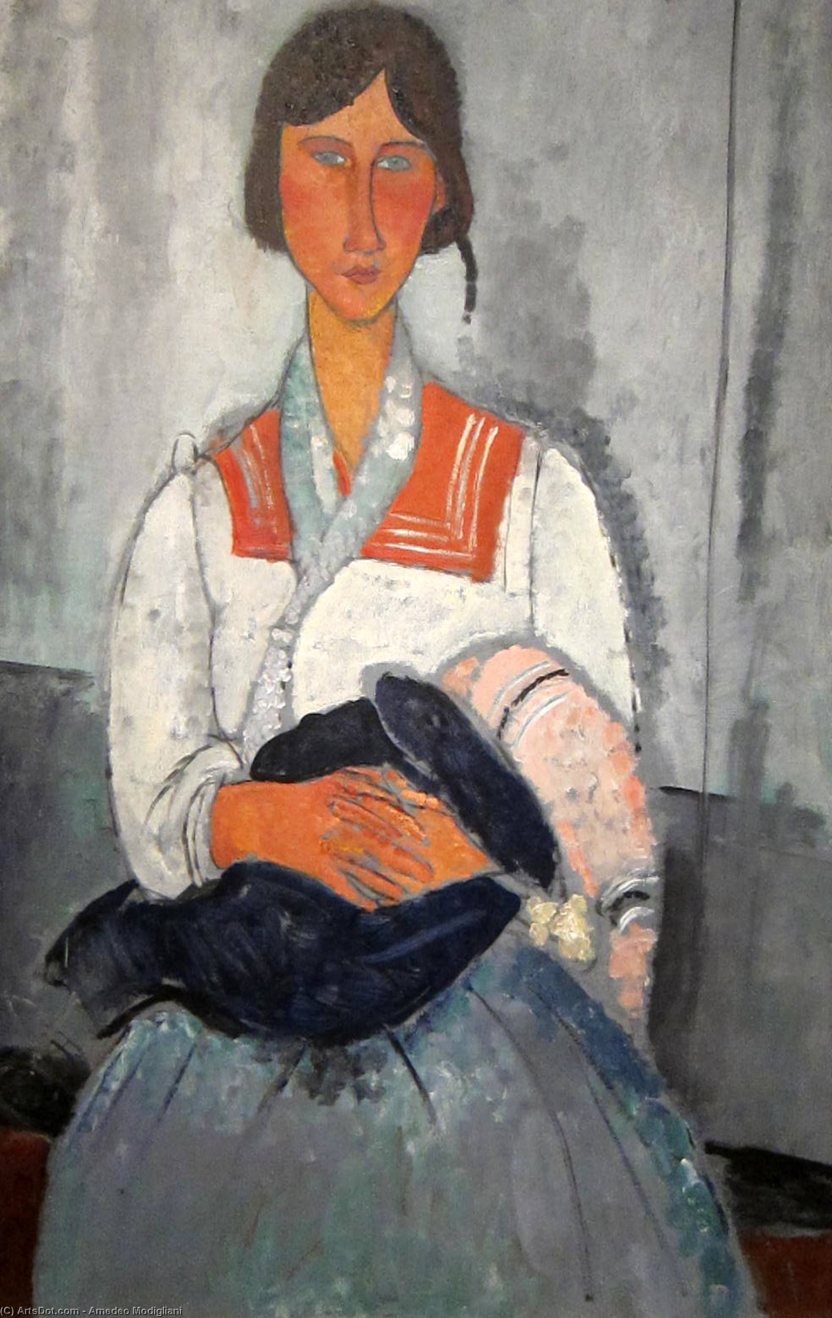 Gypsy Woman With Child — Amedeo Clemente Modigliani