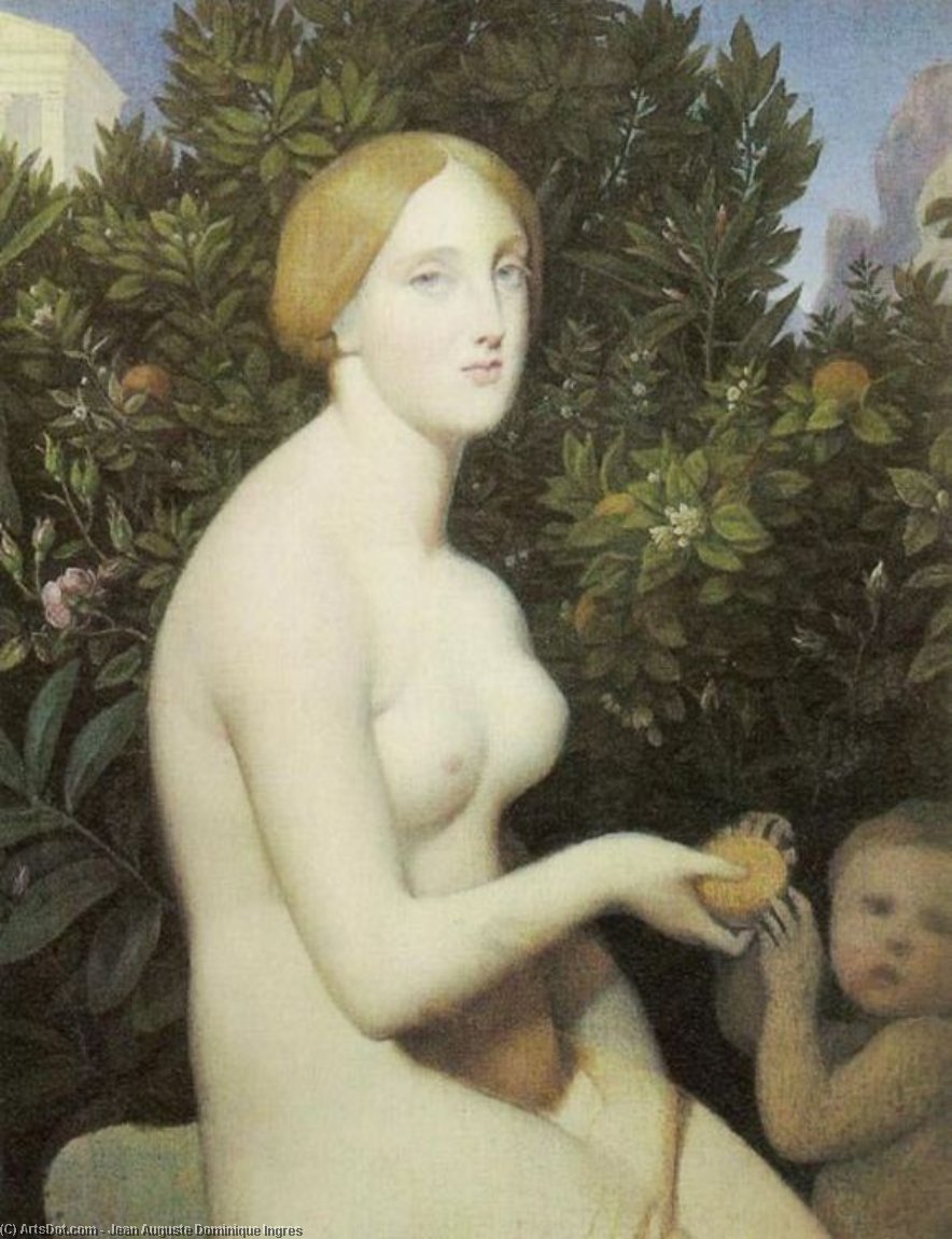 Venus At Paphos — Jean-auguste-dominique Ingres
