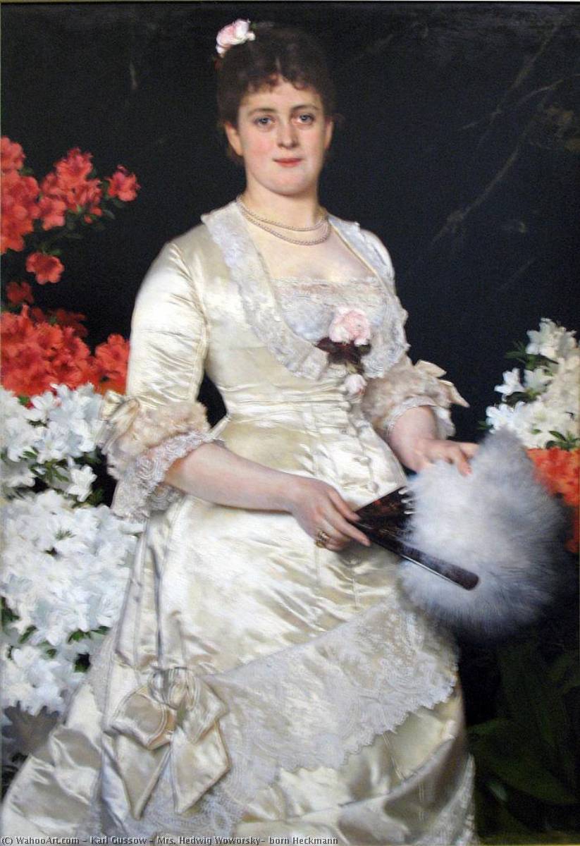 Mrs. Hedwig Woworsky, Born Heckmann — Karl Gussow