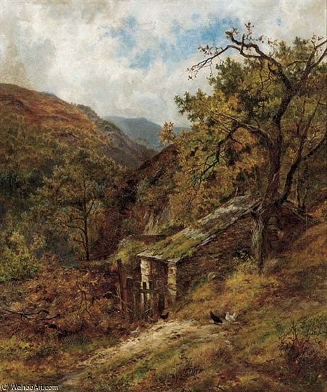A Garden Corner In Bettws-y-coed — Louis Bosworth Hurt