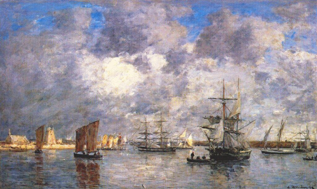 Harbour At Camaret — Eugène Louis Boudin