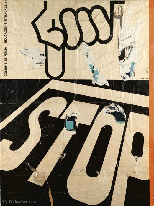 Untitled (102) — Mimmo Rotella