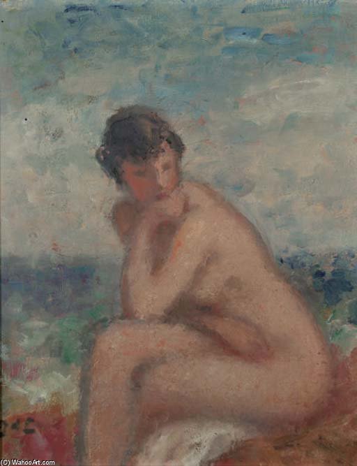Nude Woman Seated — Georges D'espagnat