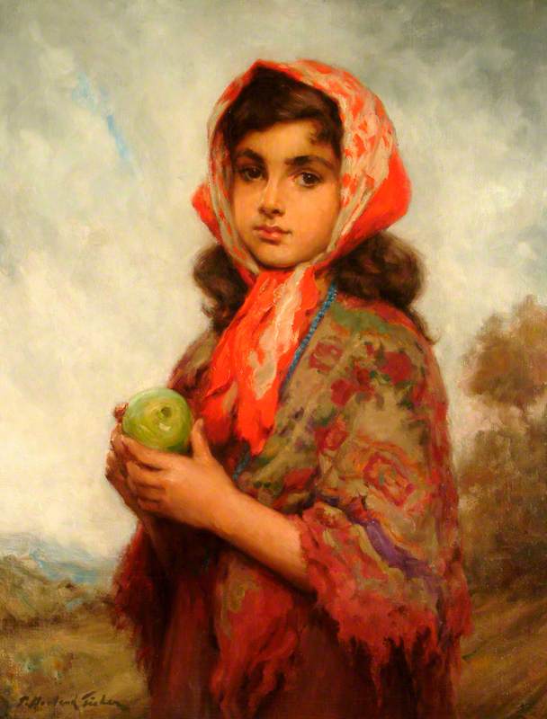 Temptation (the Gypsy Girl) — Percy Harland Fisher