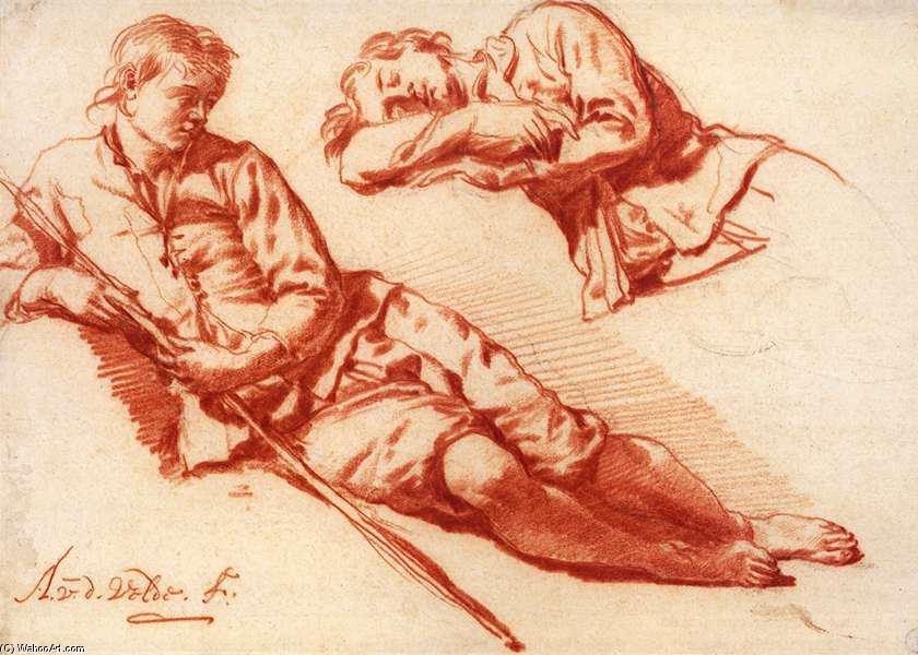 Reclining Herdsman — Adriaen Van De Velde