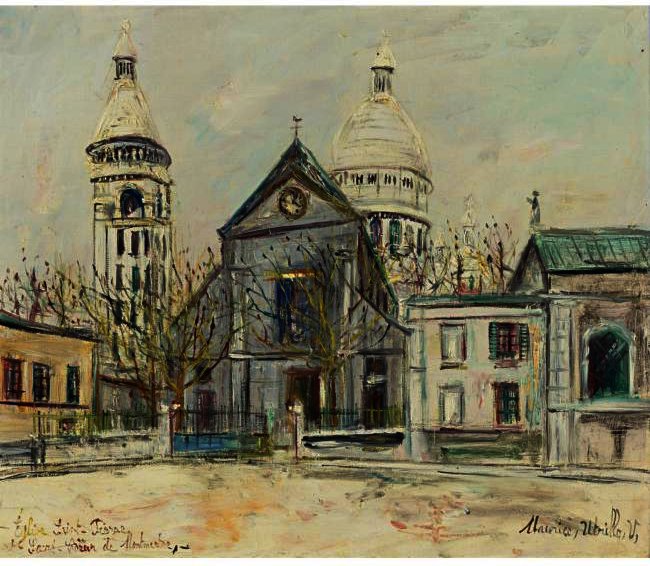 The Saint Pierre Church And The Sacré-coeur De Montmartre — Maurice Utrillo