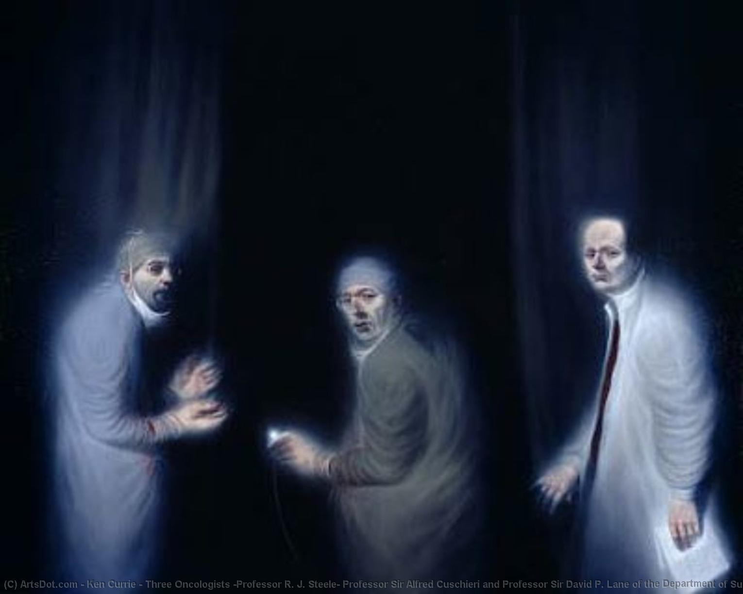 Three Oncologists (professor R. J. Steele, Professor Sir Alfred Cuschieri And Professor Sir David P. Lane Of The Department Of Surgery And Molecular Oncology, Ninewells Hospital, Dundee) — Ken Currie