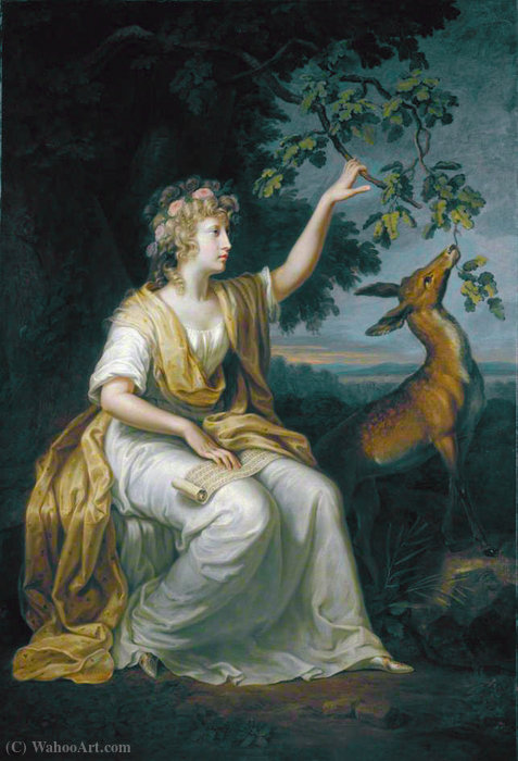 Portrait Of Lady Charlotte Campbell — Johann Heinrich Wilhelm Tischbein (goethe Tischbein)