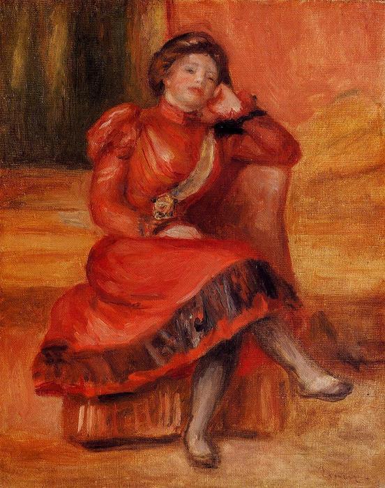 Spanish Dancer In A Red Dress — Pierre-auguste Renoir