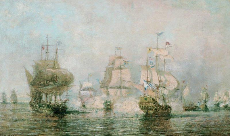 The First Battle Of The Russian Fleet, 1719 — Alexei Petrovich Bogoliubov