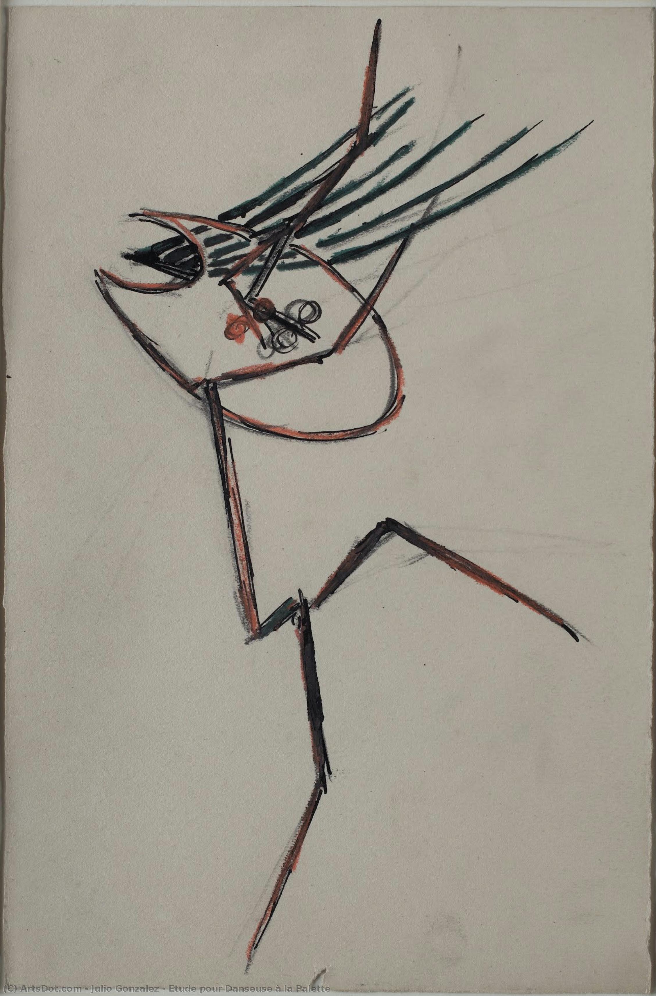 Etude Pour Danseuse À La Palette — Julio González