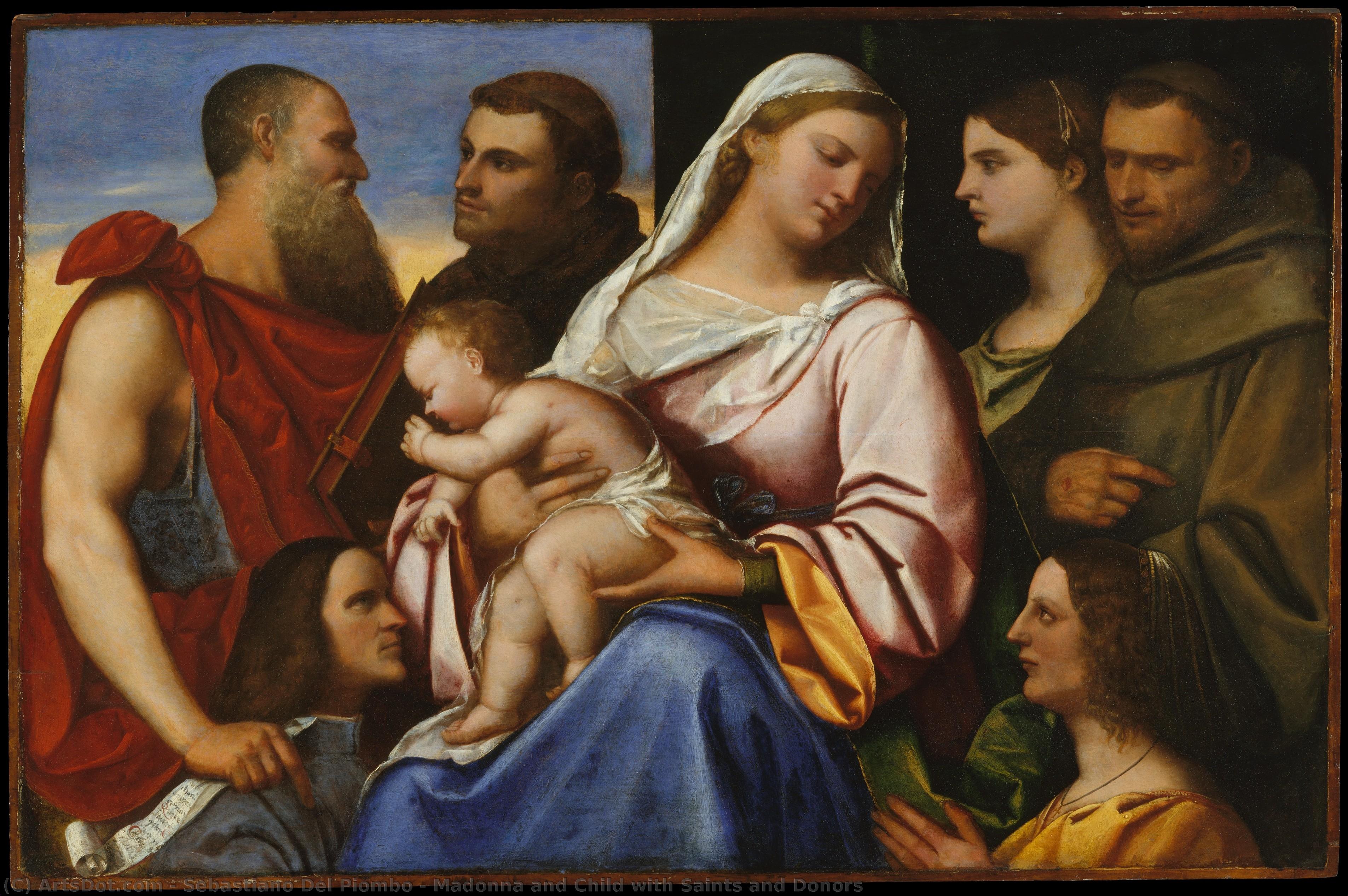 Madonna And Child With Saints And Donors — Sebastiano Del Piombo