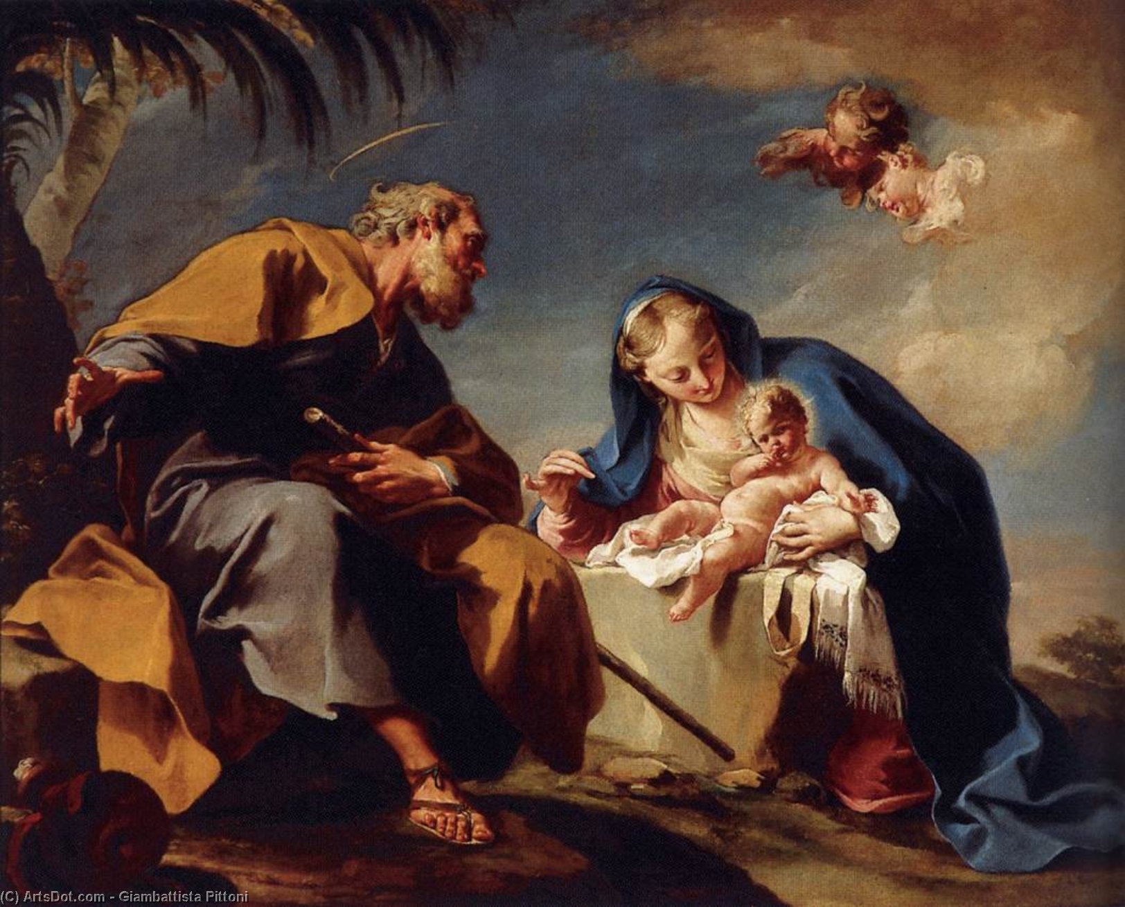 The Rest On The Flight Into Egypt — Джамбаттиста Питтони