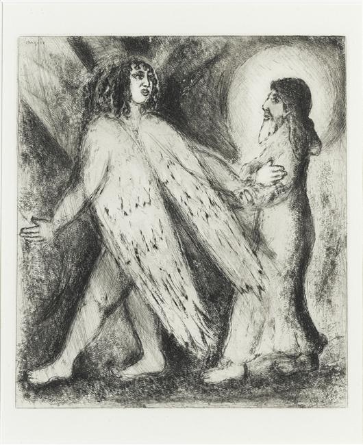 The Man Guided By The Lord The Right Way (isaiah, Lviii, 8 11) — Marc Chagall