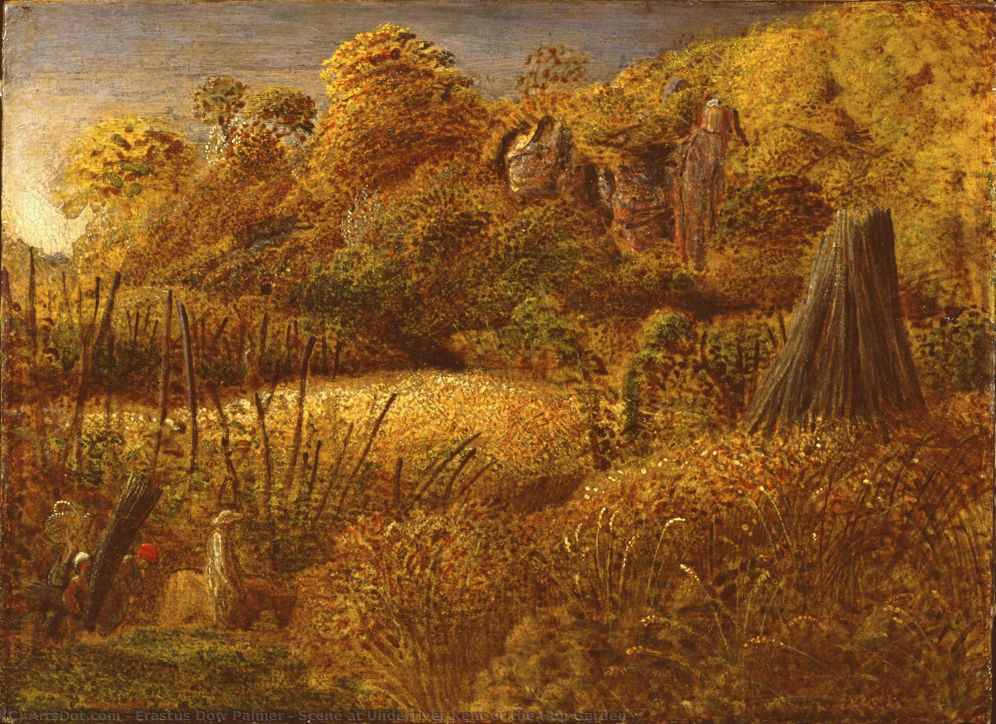 Scene At Underriver,kent Or The Hop Garden — Erastus Dow Palmer