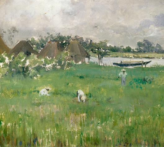 Manila Rice Paddy, (painting) — Anna Huntington Stanley