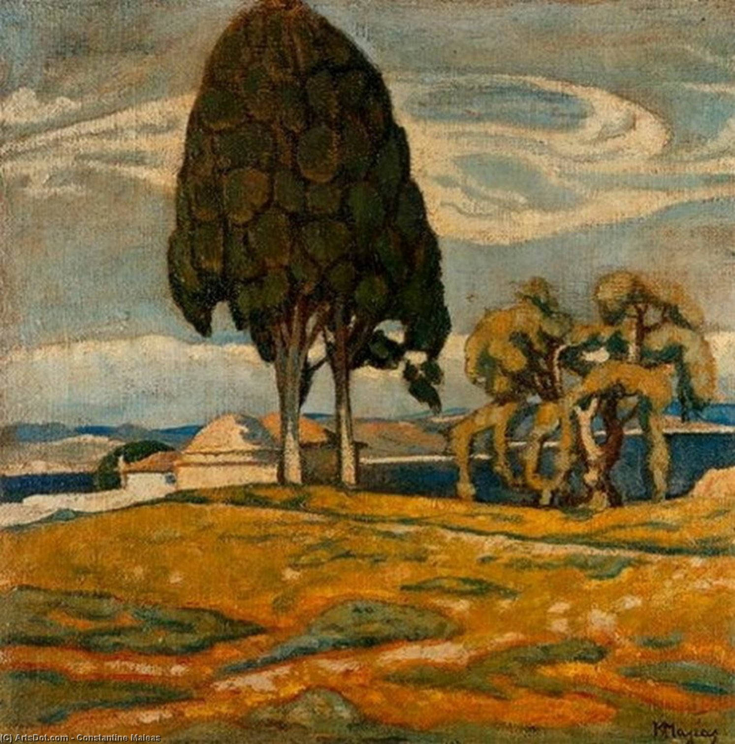 Church With Trees — Konstantinos Maleas