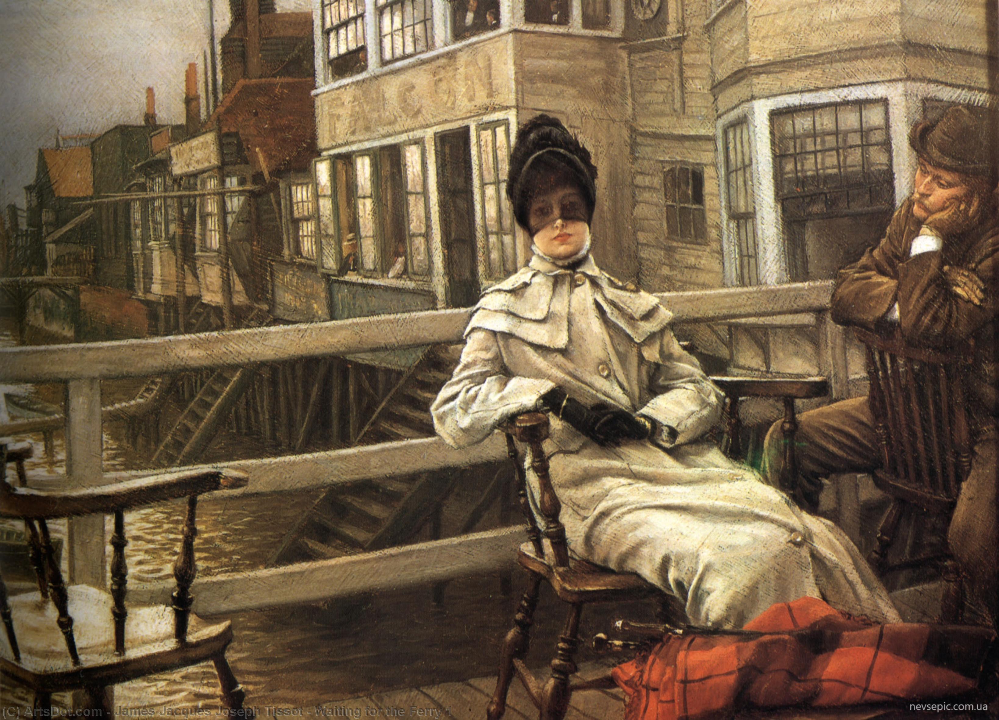 Waiting For The Ferry 1 — Jacques Joseph Tissot